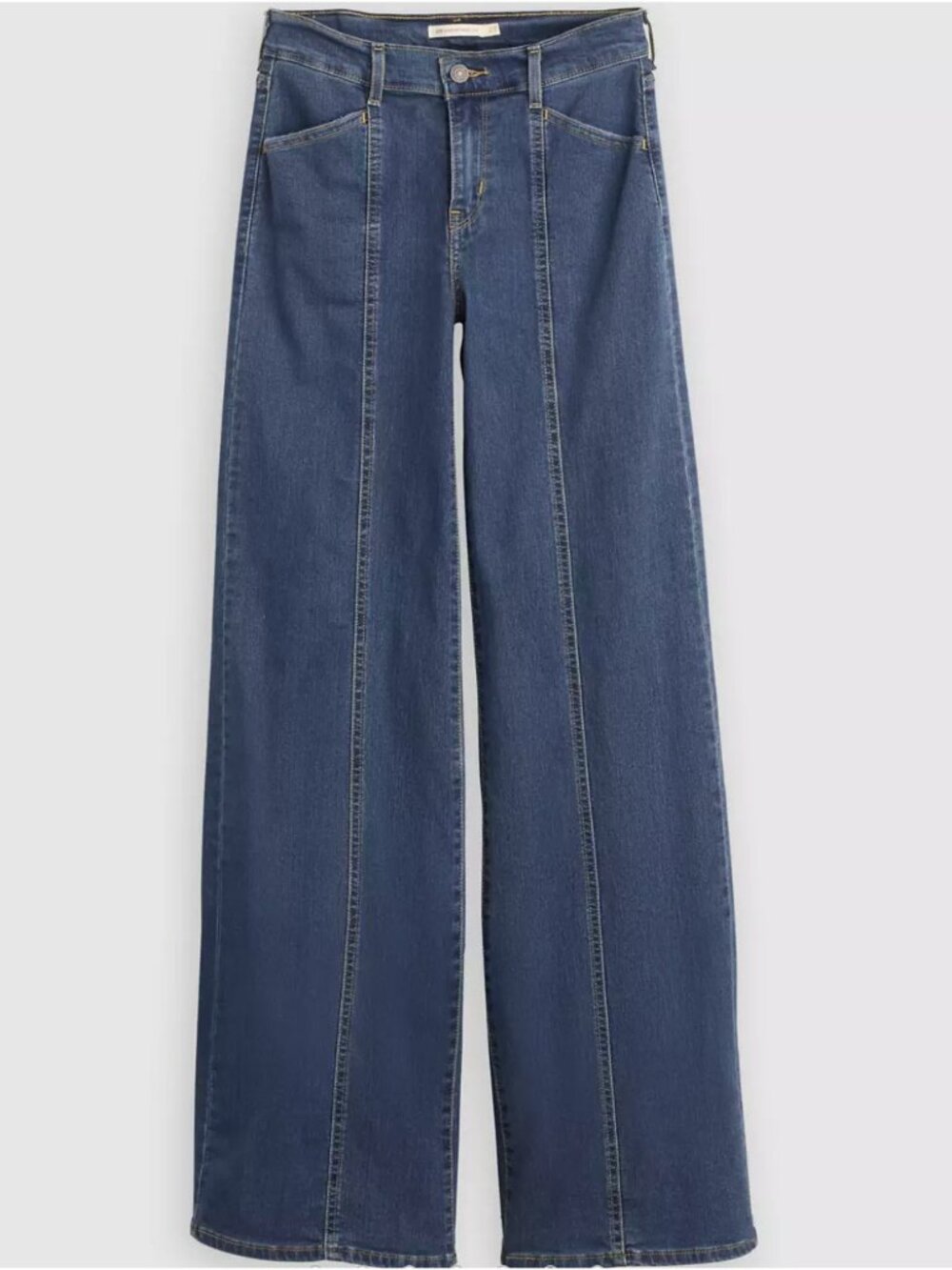 New Levi's 28x32 318 Seamed Wide Leg Women's Jeans Is It Denim Dark Wash - Picture 5 of 6